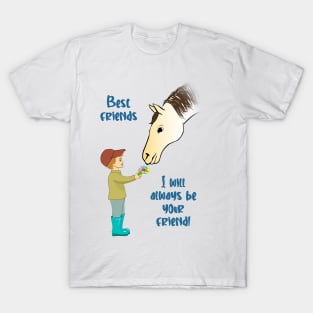 Boy and horse Best friendship T-Shirt